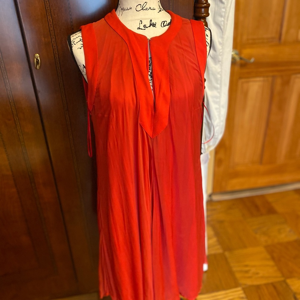 🎈sold🎈💋🍓GUCCI panel Red Dress size 42 medium - Picture 5 of 8